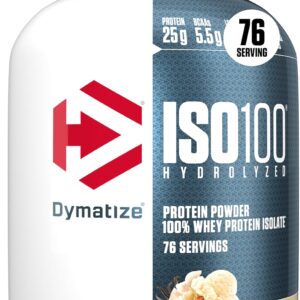 Dymatize ISO100 Protein Powder, 100% Whey Isolate, Gourmet Vanilla